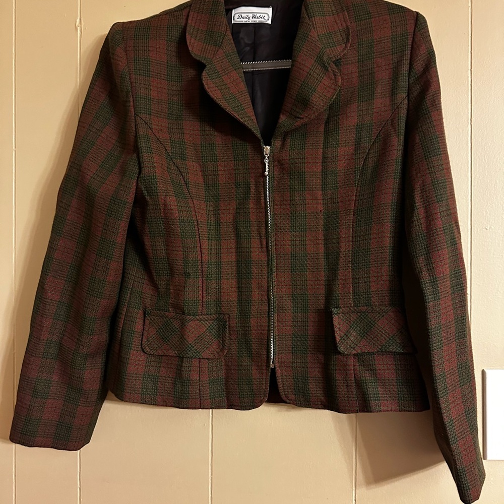 Daily Habit Plaid Wool Blend Jacket - Picture 2 of 6